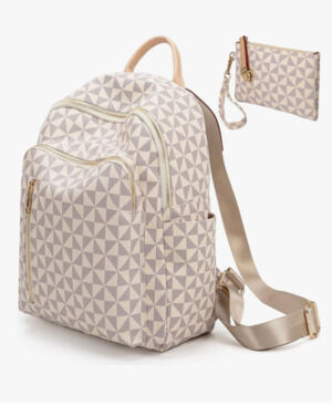 LBiayion Womens Leather Backpack Purse Large Anti Theft Travel Bag Fashion